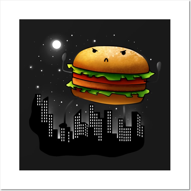 Burger attack Wall Art by KuroStars